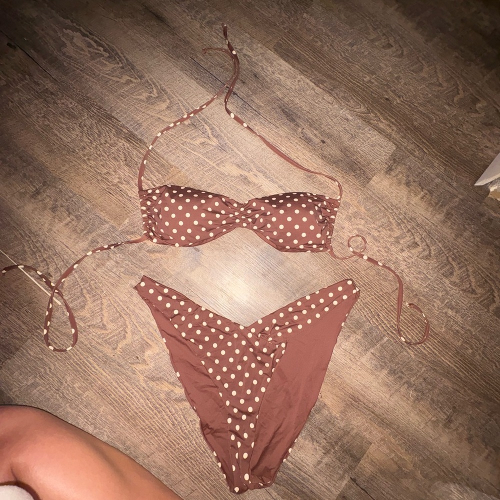 Dippin' Daisy's Brown Polka Dot Bikini